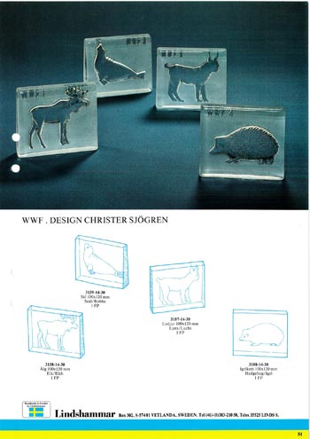 Lindshammar 1980's Swedish Glass Catalogue, Page 51 (47-50 missing)