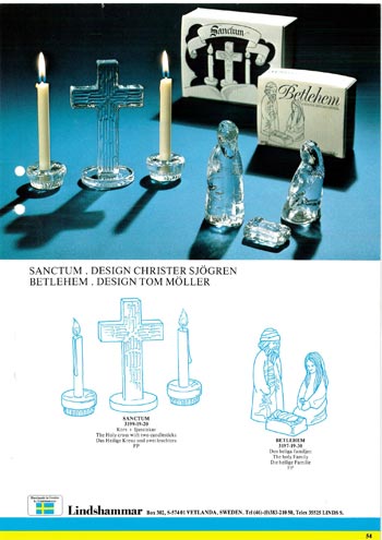Lindshammar 1980's Swedish Glass Catalogue, Page 54