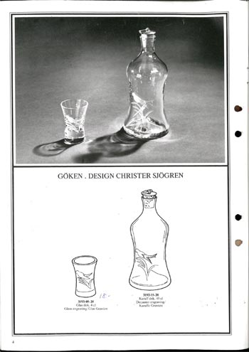 Lindshammar 1980 Swedish Glass Catalogue, Page 4