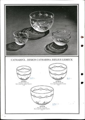 Lindshammar 1980 Swedish Glass Catalogue, Page 6