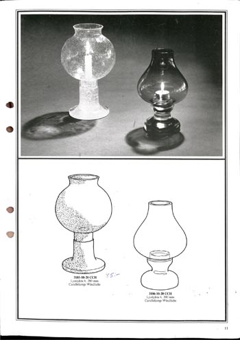 Lindshammar 1980 Swedish Glass Catalogue, Page 11