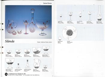 Lindshammar 1986 Swedish Glass Catalogue, Page 3