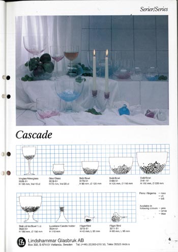 Lindshammar 1986 Swedish Glass Catalogue, Page 4