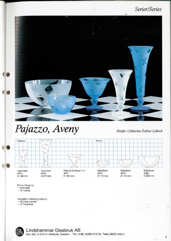 Lindshammar 1986 Swedish Glass Catalogue, Page 5