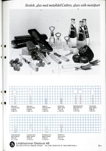 Lindshammar 1986 Swedish Glass Catalogue, Page 11