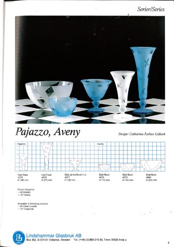 Lindshammar 1987 Swedish Glass Catalogue, Page 4