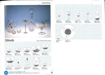Lindshammar 1987 Swedish Glass Catalogue, Page 9
