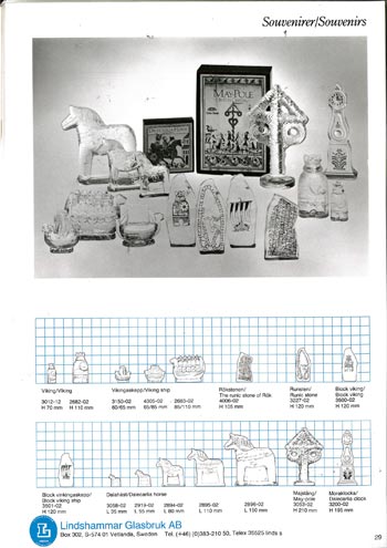Lindshammar 1987 Swedish Glass Catalogue, Page 29