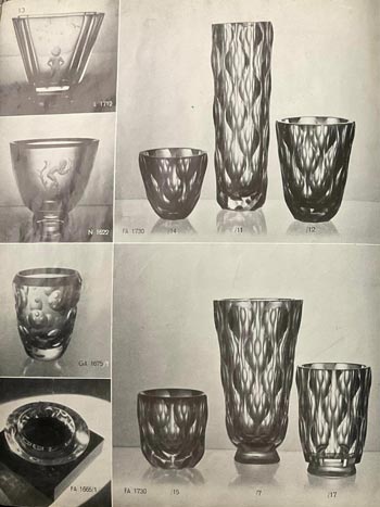 Orrefors 1937 Glass Catalogue, Page 13