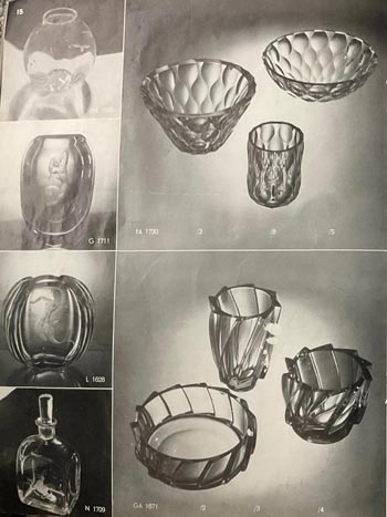 Orrefors 1937 Glass Catalogue, Page 15