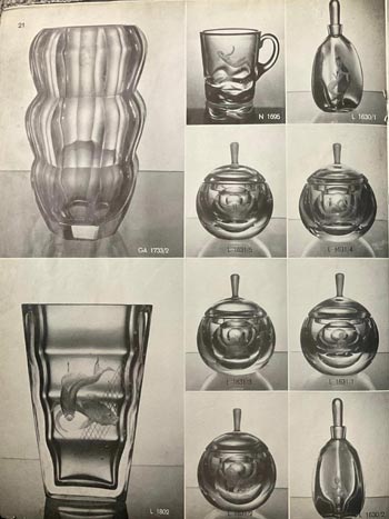 Orrefors 1937 Glass Catalogue, Page 21
