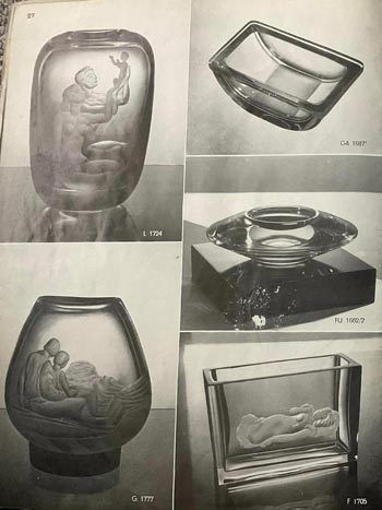 Orrefors 1937 Glass Catalogue, Page 27