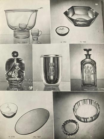 Orrefors 1937 Glass Catalogue, Page 28