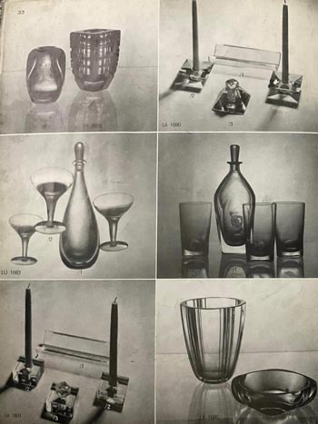 Orrefors 1937 Glass Catalogue, Page 33