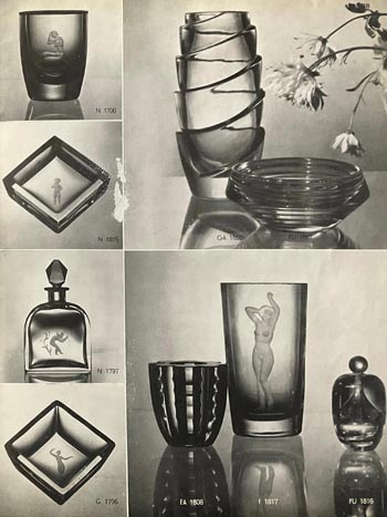 Orrefors 1937 Glass Catalogue, Page 38