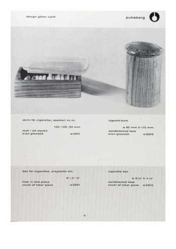 Pukeberg 1963 Swedish Glass Catalogue, Page 9