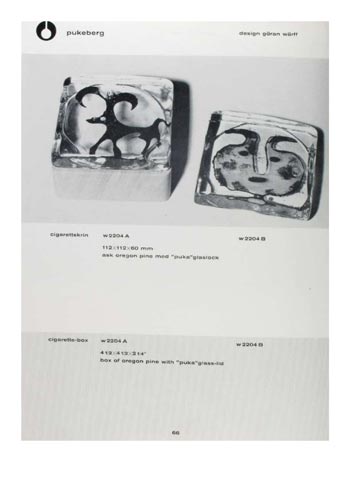 Pukeberg 1963 Swedish Glass Catalogue, Page 66