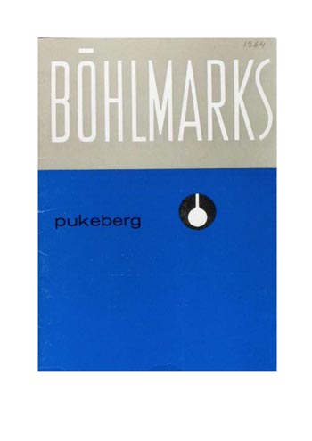 Pukeberg 1964 Swedish Glass Catalogue, Front Cover