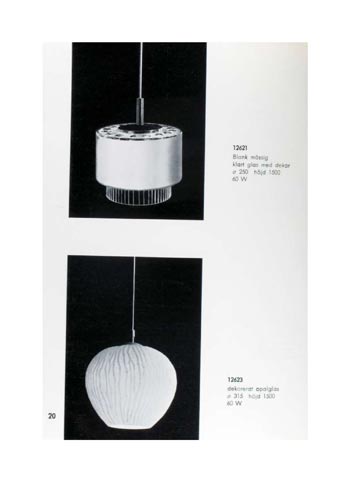 Pukeberg 1964 Swedish Glass Catalogue, Page 20