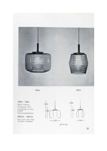 Pukeberg 1964 Swedish Glass Catalogue, Page 21