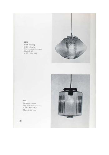 Pukeberg 1964 Swedish Glass Catalogue, Page 22