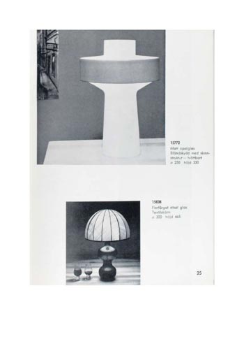Pukeberg 1964 Swedish Glass Catalogue, Page 25