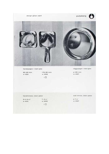 Pukeberg 1965 Swedish Glass Catalogue, Page 7