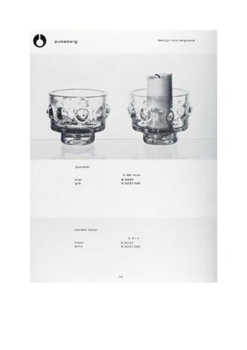 Pukeberg 1965 Swedish Glass Catalogue, Page 18