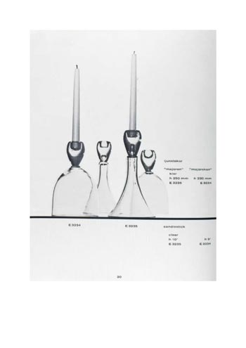 Pukeberg 1965 Swedish Glass Catalogue, Page 20
