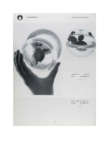 Pukeberg 1966 Swedish Glass Catalogue, Page 6