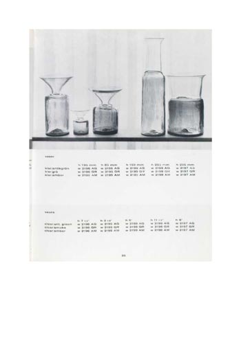 Pukeberg 1966 Swedish Glass Catalogue, Page 35