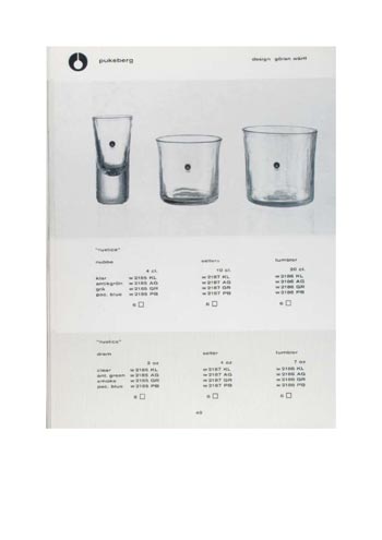 Pukeberg 1966 Swedish Glass Catalogue, Page 48