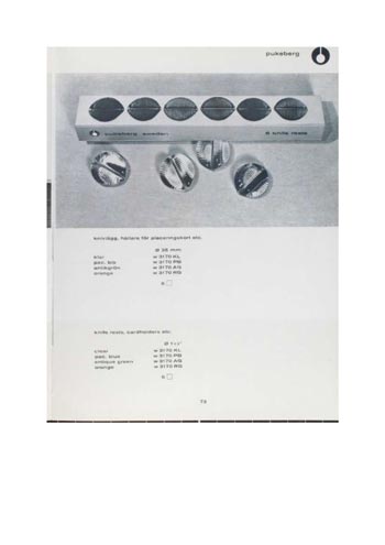 Pukeberg 1966 Swedish Glass Catalogue, Page 73