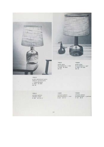 Pukeberg 1966 Swedish Glass Catalogue, Page 77