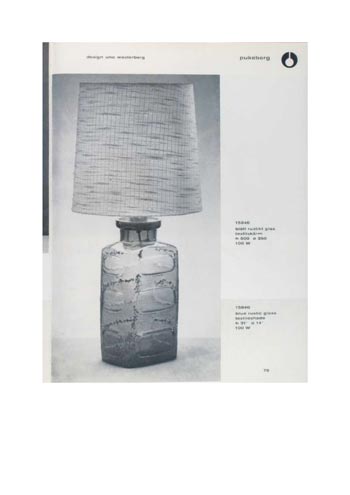 Pukeberg 1966 Swedish Glass Catalogue, Page 79