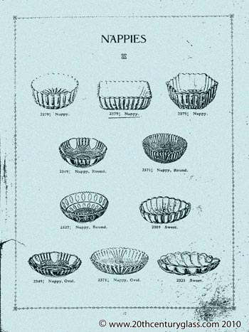 Sowerby 1927 Glass Catalogue, Page 27 (26 missing)