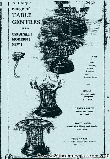 Sowerby 1933 Glass Catalogue, Page 4