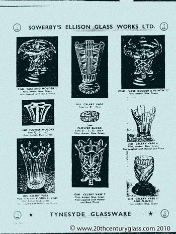 Sowerby 1954 Glass Catalogue, Page 2