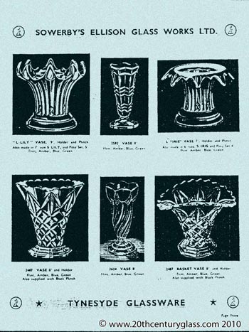Sowerby 1954 Glass Catalogue, Page 3