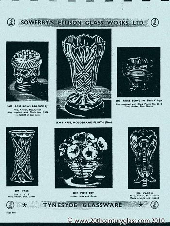 Sowerby 1954 Glass Catalogue, Page 4