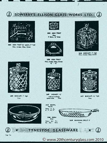 Sowerby 1954 Glass Catalogue, Page 10