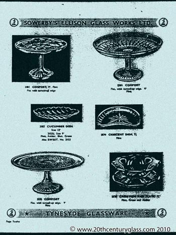 Sowerby 1954 Glass Catalogue, Page 12