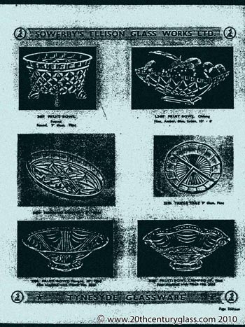 Sowerby 1954 Glass Catalogue, Page 13