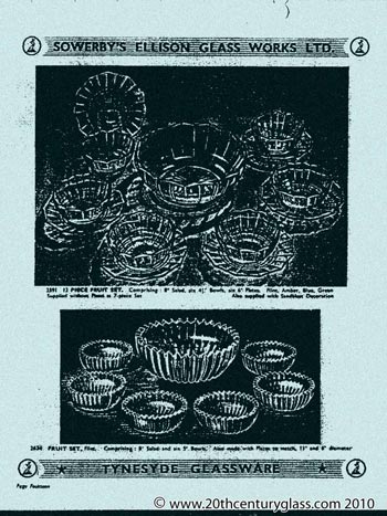 Sowerby 1954 Glass Catalogue, Page 14