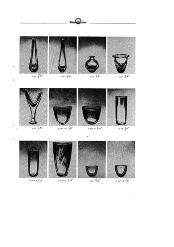 Stromberg 1954 Swedish Glass Catalogue, Page 8