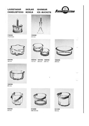 Stromberg 1977 Swedish Glass Catalogue, Page 2