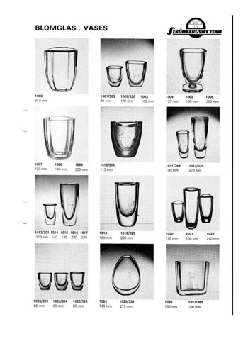 Stromberg 1977 Swedish Glass Catalogue, Page 5