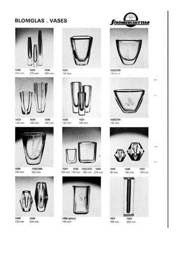 Stromberg 1977 Swedish Glass Catalogue, Page 6