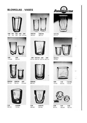 Stromberg 1977 Swedish Glass Catalogue, Page 8