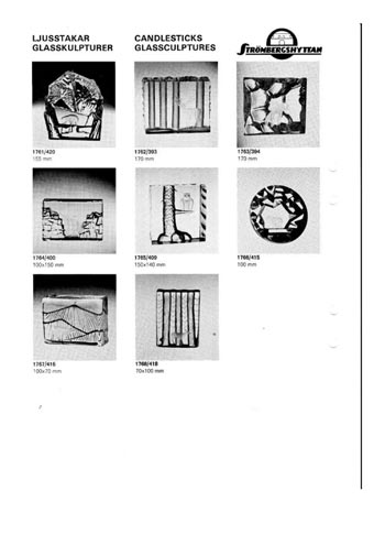 Stromberg 1977 Swedish Glass Catalogue, Page 15